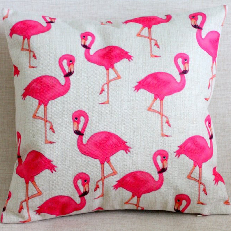 Pink Flamingos Cushion Cover