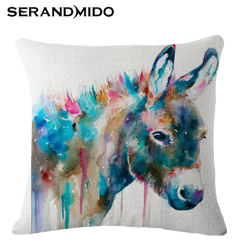 Colorful Animal Cushion Cover 3D