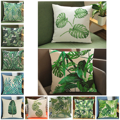 Tropical Pattern Cushion Cover