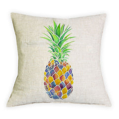 Pineapple Cushion Cover Christmas Festival Skull Sunglasses Fruit 43X43cm Pillow Cases Pillowcase Bedroom Sofa Decoration