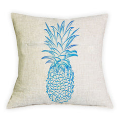 Pineapple Cushion Cover Christmas Festival Skull Sunglasses Fruit 43X43cm Pillow Cases Pillowcase Bedroom Sofa Decoration