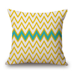 Fashion High Quality Cotton Linen Yellow Geometry Crane and Bird Car Decorative Throw Pillow Case Cushion Cover Sofa Home Decor