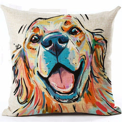 Cotton Cushion Cover Doggies
