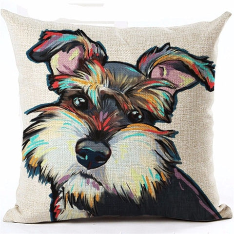 Cotton Cushion Cover Doggies