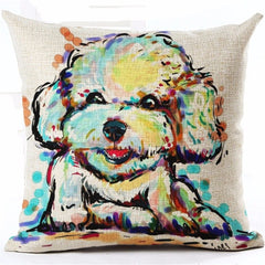Cotton Cushion Cover Doggies
