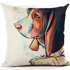 Cotton Cushion Cover Doggies