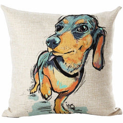 Cotton Cushion Cover Doggies