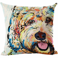 Cotton Cushion Cover Doggies