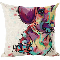 Cotton Cushion Cover Doggies