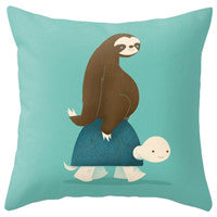 Cushion Cover: Elephant, Wolf, Turtle, Birds
