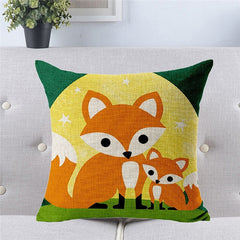 Cute Fox Cushion Cover