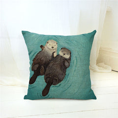 Bear+Otter Cushion Cover