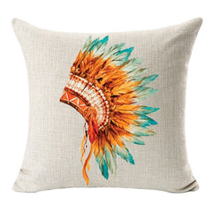 High Qulity Cotton Linen Elephant skull wolf Printed Decorative Cushion Cover Pillow Case Car Seat 45*45cm Pillowcase XJBZT205