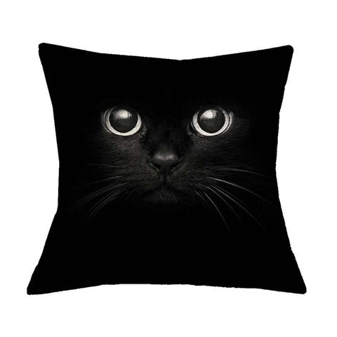 Cute Cat Print Cushion Cover - Variety