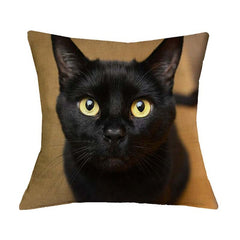 Cute Cat Print Cushion Cover - Variety