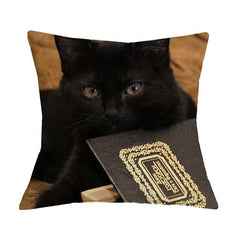 Cute Cat Print Cushion Cover - Variety