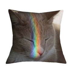 Cute Cat Print Cushion Cover - Variety