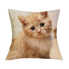 Cute Cat Print Cushion Cover - Variety
