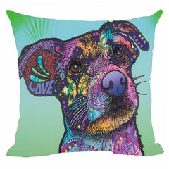 Linen German Shepherd Husky Labrador Cushion Cover Cute Dog Decorative Pillow Case For Car Covers Pet Custom Decor Pillowcase