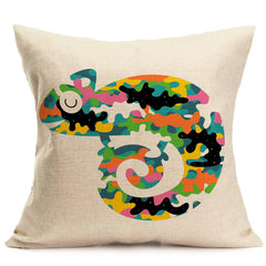 Cartoon Animals Pattern Pillow Case 18''x18''