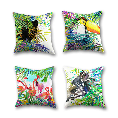 Tropical Animal Cushion Cover  45x40