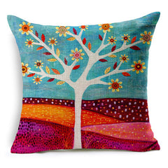 Colorful Tree Pillow Case 18x18