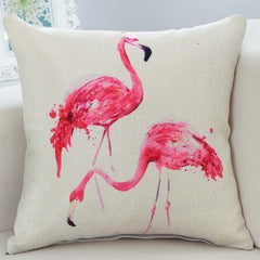 Flamingo Design Cushion Cover