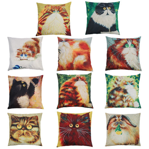 Persian Cat Cushion Cover