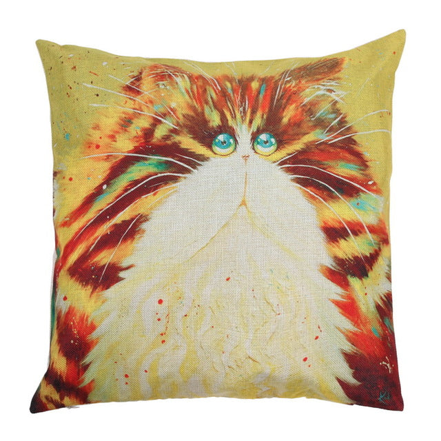 Persian Cat Cushion Cover