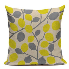 Yellow LOVE Bird Cushions Cover