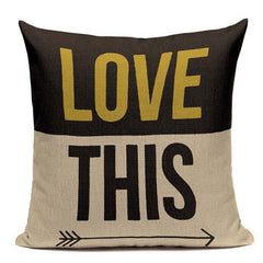 Yellow Color LOVE Bird Cushions Cover
