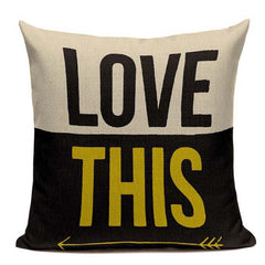 Yellow Color LOVE Bird Cushions Cover