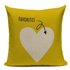 Yellow Color LOVE Bird Cushions Cover
