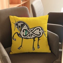 Colorful cartoon animals horse