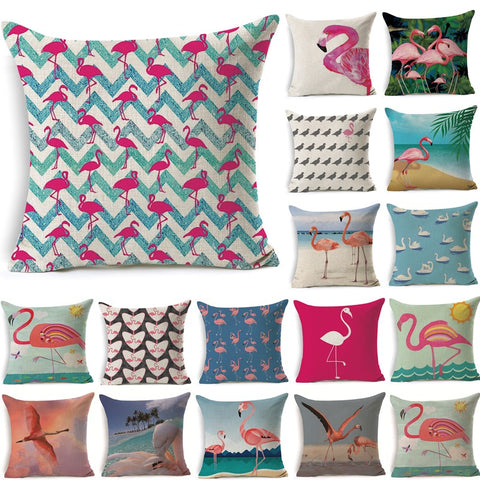 Flamingo Cushion Cover