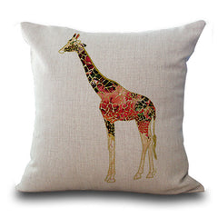 Deer & Giraffe Cushion Covers