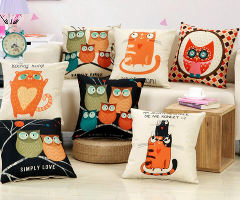 Cartoon Cushion Cover 45x45cm