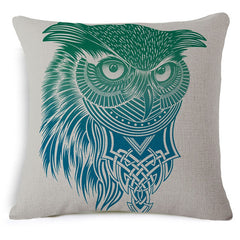Owl Cotton Linen Cushion Covers  45x45cm