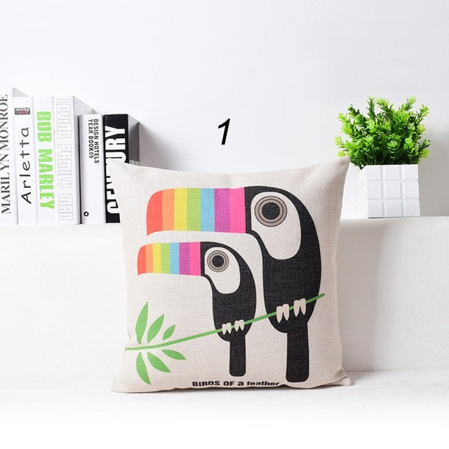 Colorful Rainbow Cushion Cover