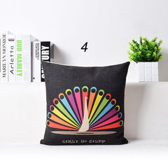 Colorful Rainbow Cushion Cover