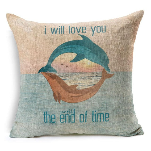 RUBIHOME New Fashion Cheap Cushion Cover Decorative Pillow Case Polyester Modern Home Decor Sofa Design Tiger Deer Birds Plant