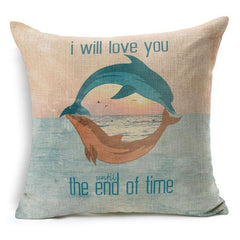 RUBIHOME New Fashion Cheap Cushion Cover Decorative Pillow Case Polyester Modern Home Decor Sofa Design Tiger Deer Birds Plant