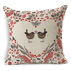 RUBIHOME New Fashion Cheap Cushion Cover Decorative Pillow Case Polyester Modern Home Decor Sofa Design Tiger Deer Birds Plant