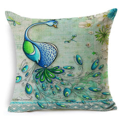 RUBIHOME New Fashion Cheap Cushion Cover Decorative Pillow Case Polyester Modern Home Decor Sofa Design Tiger Deer Birds Plant