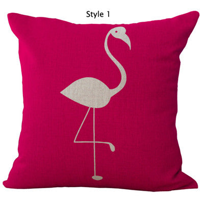 Pink Flamingos Cushion Cover