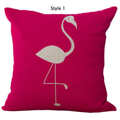Pink Flamingos Cushion Cover