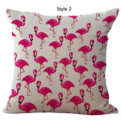 Pink Flamingos Cushion Cover