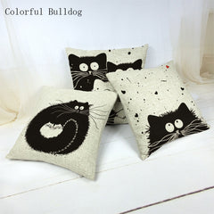 Cartoon Cat Pillow Case