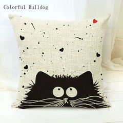 Cartoon Cat Pillow Case