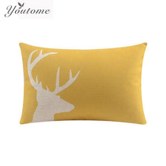 Nordic Cushion Cover Animal Geometric Throw Pillows Case Bear deer Cushion Cover Home Decor Blue Yellow Chair Pillowcase 45x45cm